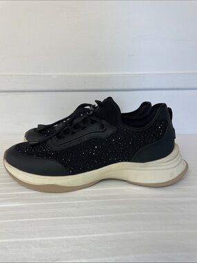 Kurt Geiger Kelsie knit gem embellished sparkle sneakers women’s size 10.5